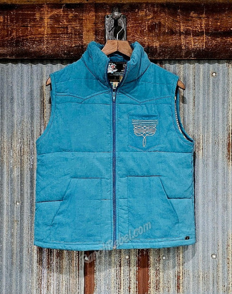 Turquoise Bootstitch Vest #6438