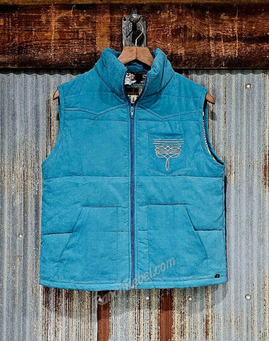 Turquoise Bootstitch Vest #6438