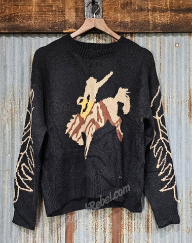 Rodeo Sweater in Black #6436