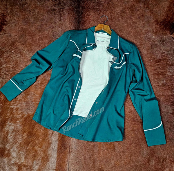 Ariat Mirrorball Pearl Snap Shirt in Pine Grove #6424