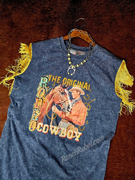 Rodeo Cowboy Tee Shirt Dress #6426