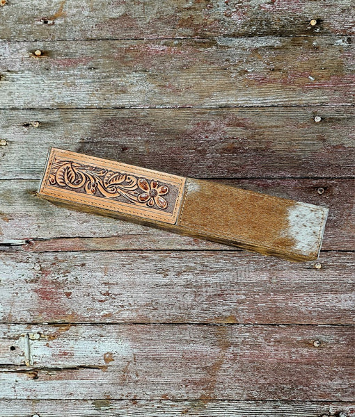 Leather & Cowhide Ring Display #6430