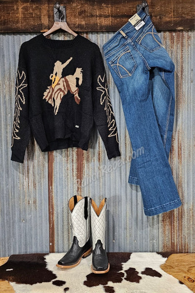 Rodeo Sweater in Black #6436