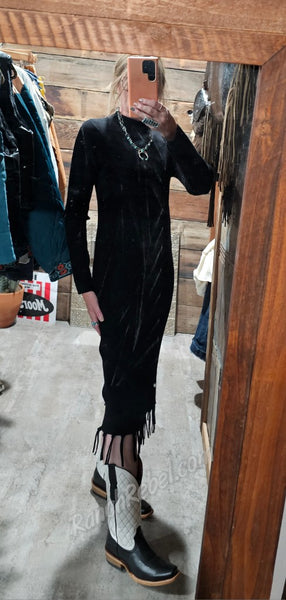 Ariat Alicia Black Sweater Dress #6416