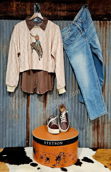 Bareback Jack Crop Sweatshirt #6441