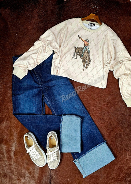 Bareback Jack Crop Sweatshirt #6441