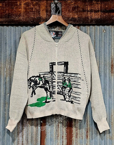 Buck 'Em Out Hooded Sweater Cardi #6449