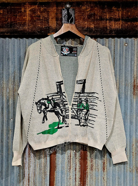 Buck 'Em Out Hooded Sweater Cardi #6449