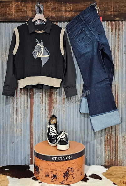 Hold Your Horses Sweater Vest #6451