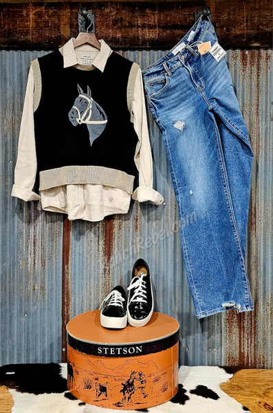 Hold Your Horses Sweater Vest #6451