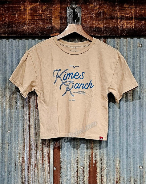 Kimes Ranch Lasso Script Crop Tee #6452