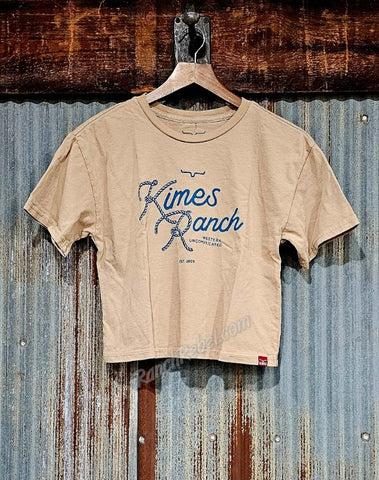 Kimes Ranch Lasso Script Crop Tee #6452