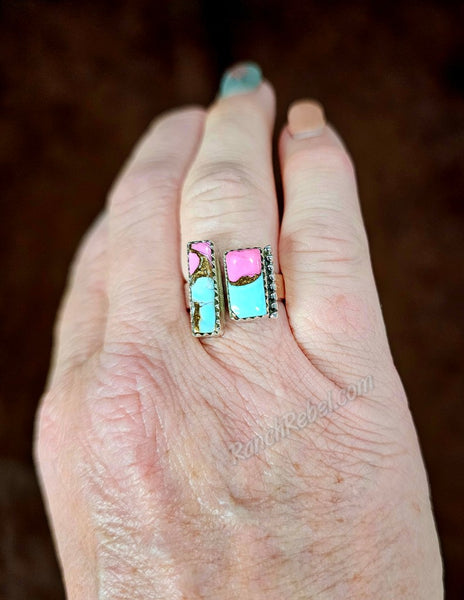 Cotton Candy Adjustable Ring #6456