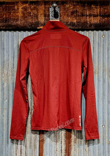 Ariat Lowell 1/4 Zip Baselayer in Madder Brown #6474