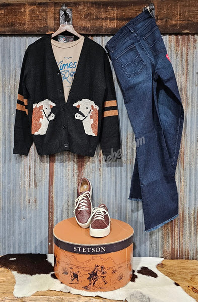 Kimes Ranch Lasso Script Crop Tee #6452