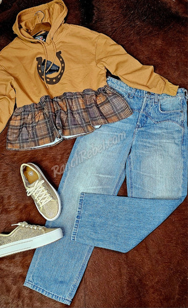 Angus Plaid Hoodie #6466