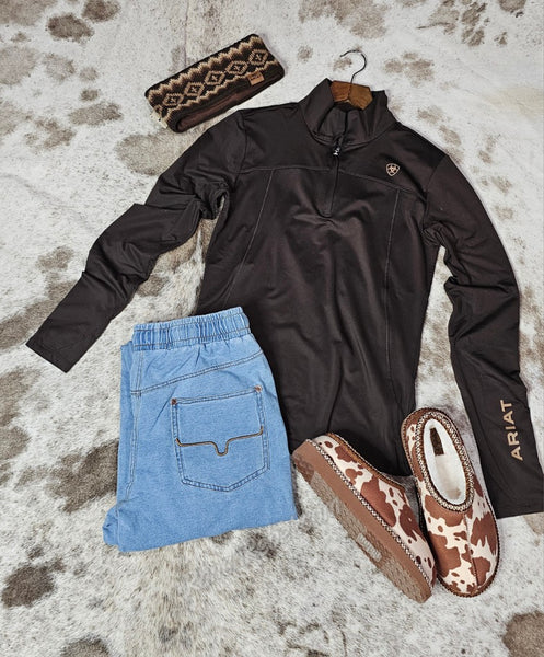 Ariat Lowell 1/4 Zip Baselayer in Java #6473