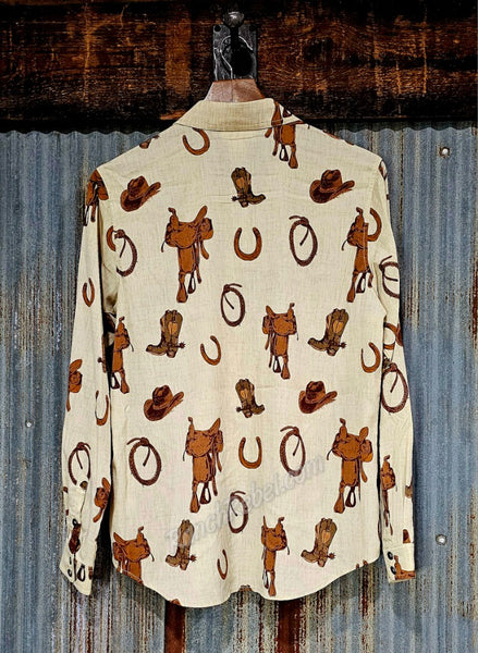 Ariat Homestyle Shirt Rodeo Spur Print #6516