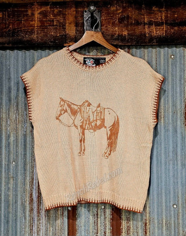 The Ranch Horse Sweater Vest #6521