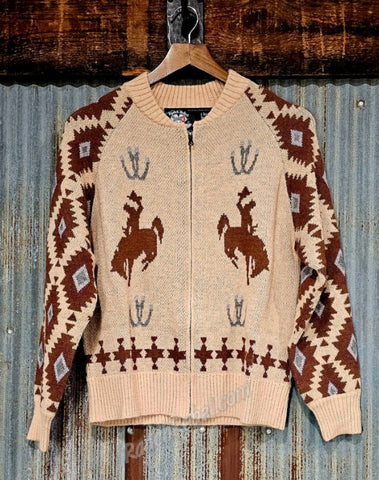 Bronc Zip Up Sweater #6491