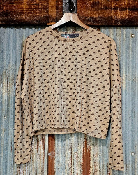 Cowboy Hat Long Sleeve Top #6513