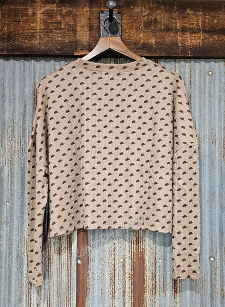 Cowboy Hat Long Sleeve Top #6513