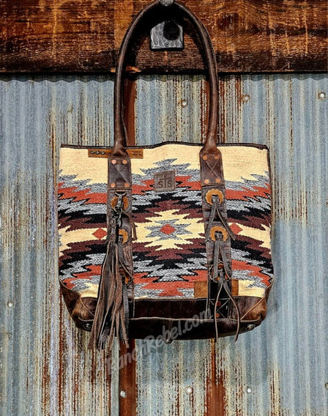 STS Guadalupe Serape Palomino Tote #6475