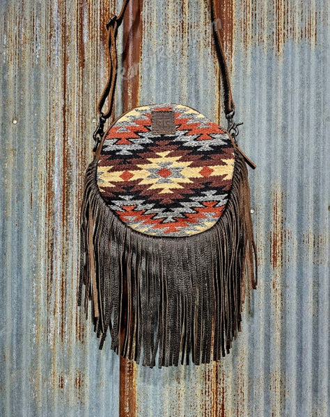 STS Guadalupe Serape Sage Crossbody Bag #6481