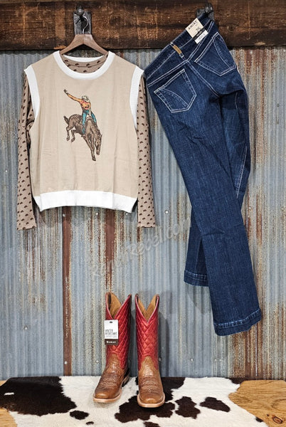 Cowboy Hat Long Sleeve Top #6513