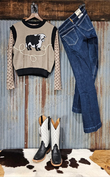 Cowboy Hat Long Sleeve Top #6513