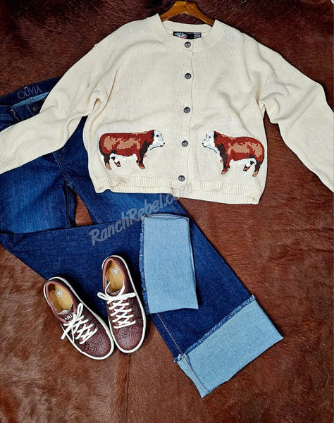 Hereford Cardi in Cream #6519