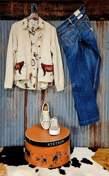 Hereford Cardi in Cream #6519