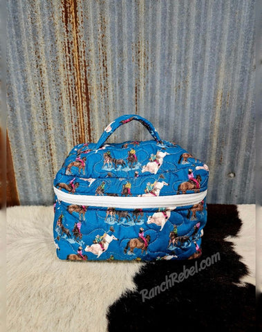 Quilted Rosalynn Peacock Travel Case #6525