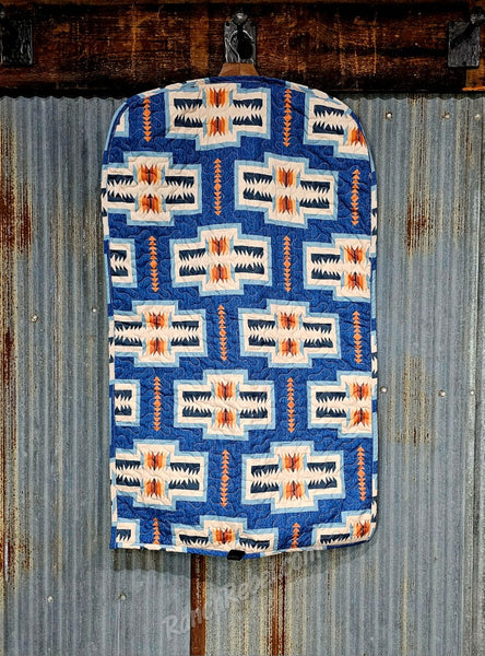 Quilted Garment Bag in Pecos Denim #6538