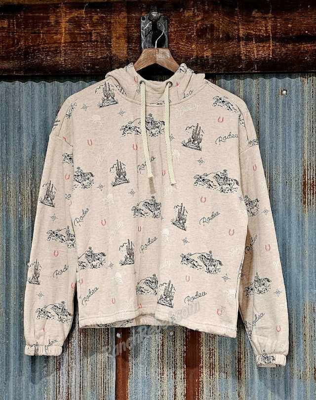 Ariat Essential Hoodie Oatmeal Heather Rodeo #6540