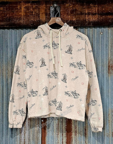 Ariat Essential Hoodie Oatmeal Heather Rodeo #6540