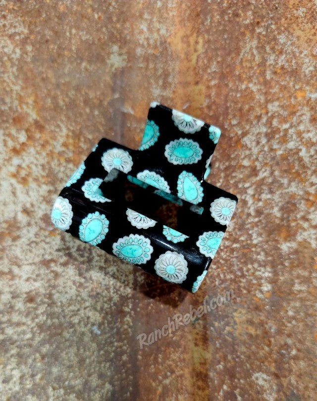 Small Concho Hair Clip #6548