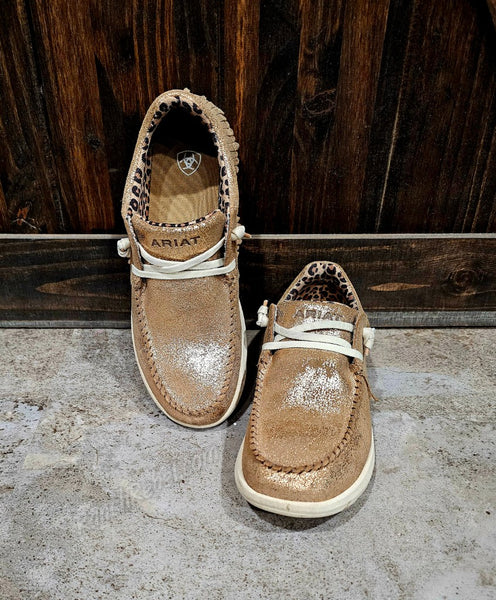 Ariat Rose Gold Fringe Hilo size 8.5 #T6551