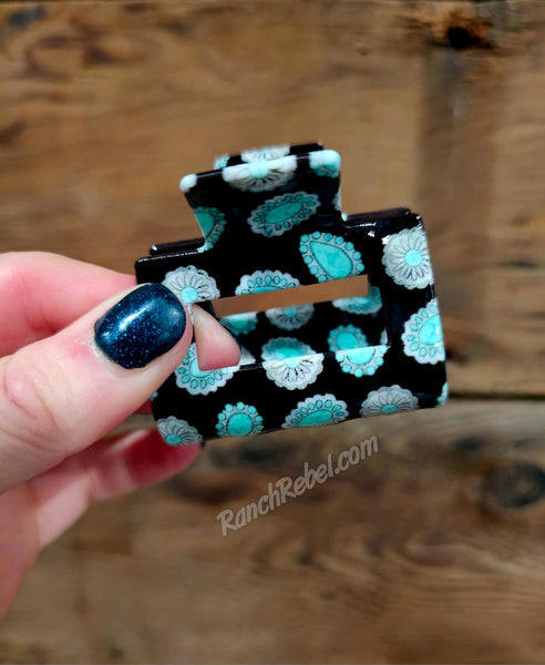 Small Concho Hair Clip #6548