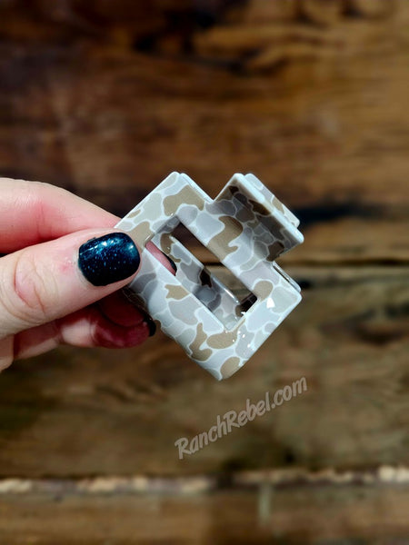 Small Camo Hair Clip #6547