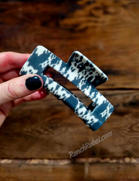 Cow Print Hair Clip #6545
