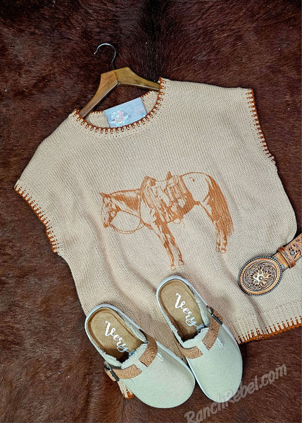 The Ranch Horse Sweater Vest #6521
