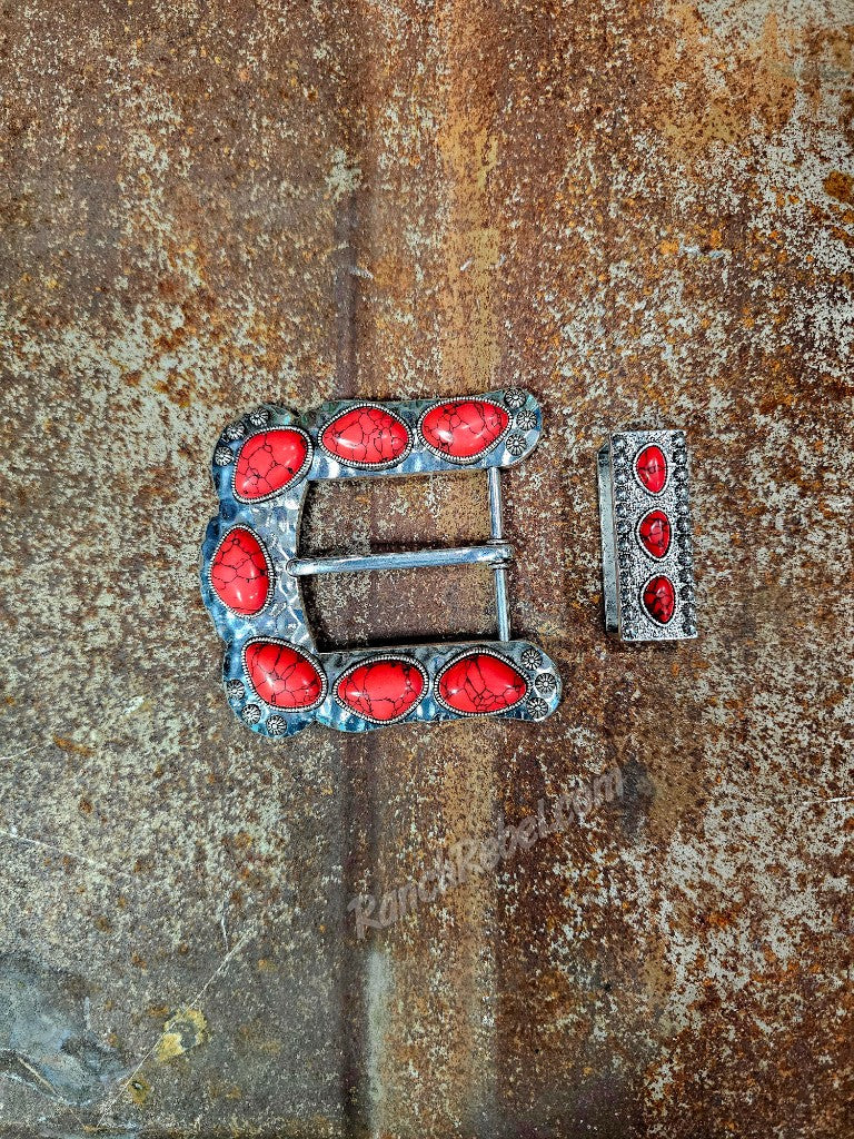 Faux Stone Buckle Set #6565