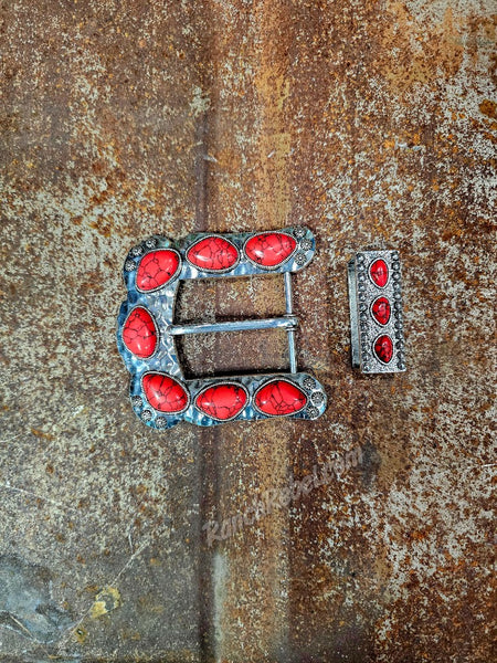 Faux Stone Buckle Set #6565