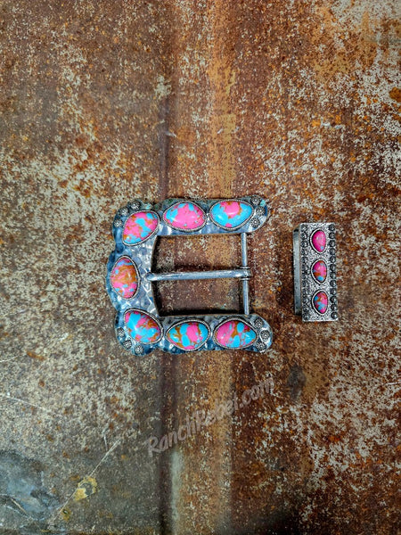 Faux Stone Buckle Set #6565