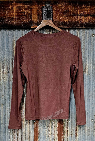 Bronc Cut Out Long Sleeve Tee #6567