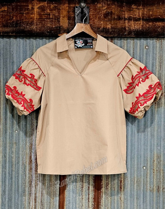 Bootstitch Babe Top in Tan #6569