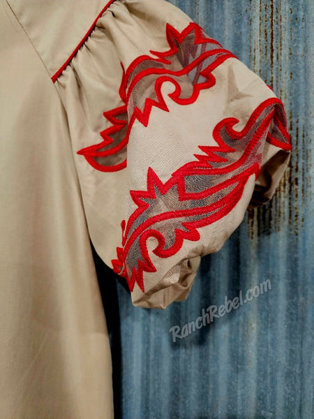 Bootstitch Babe Top in Tan #6569