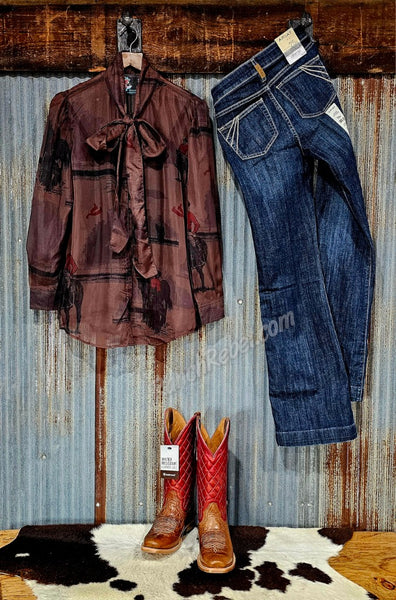 Cowboy Bow Tie Top #6570