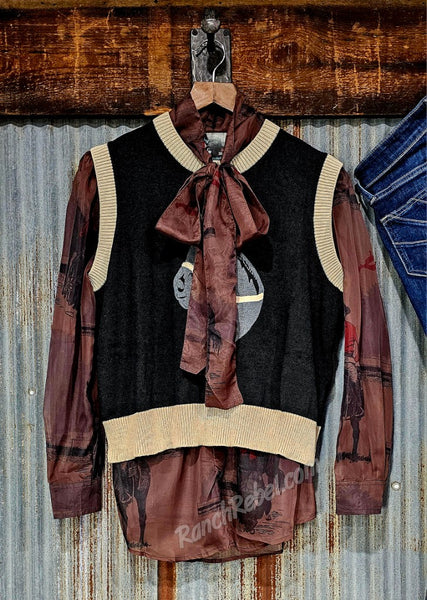 Hold Your Horses Sweater Vest #6451